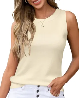 Arach&Cloz Women's Non See Through Summer Business Casual Tanks 2025