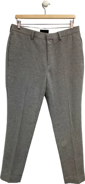 ASOS Grey Check Trousers W 32 L 30