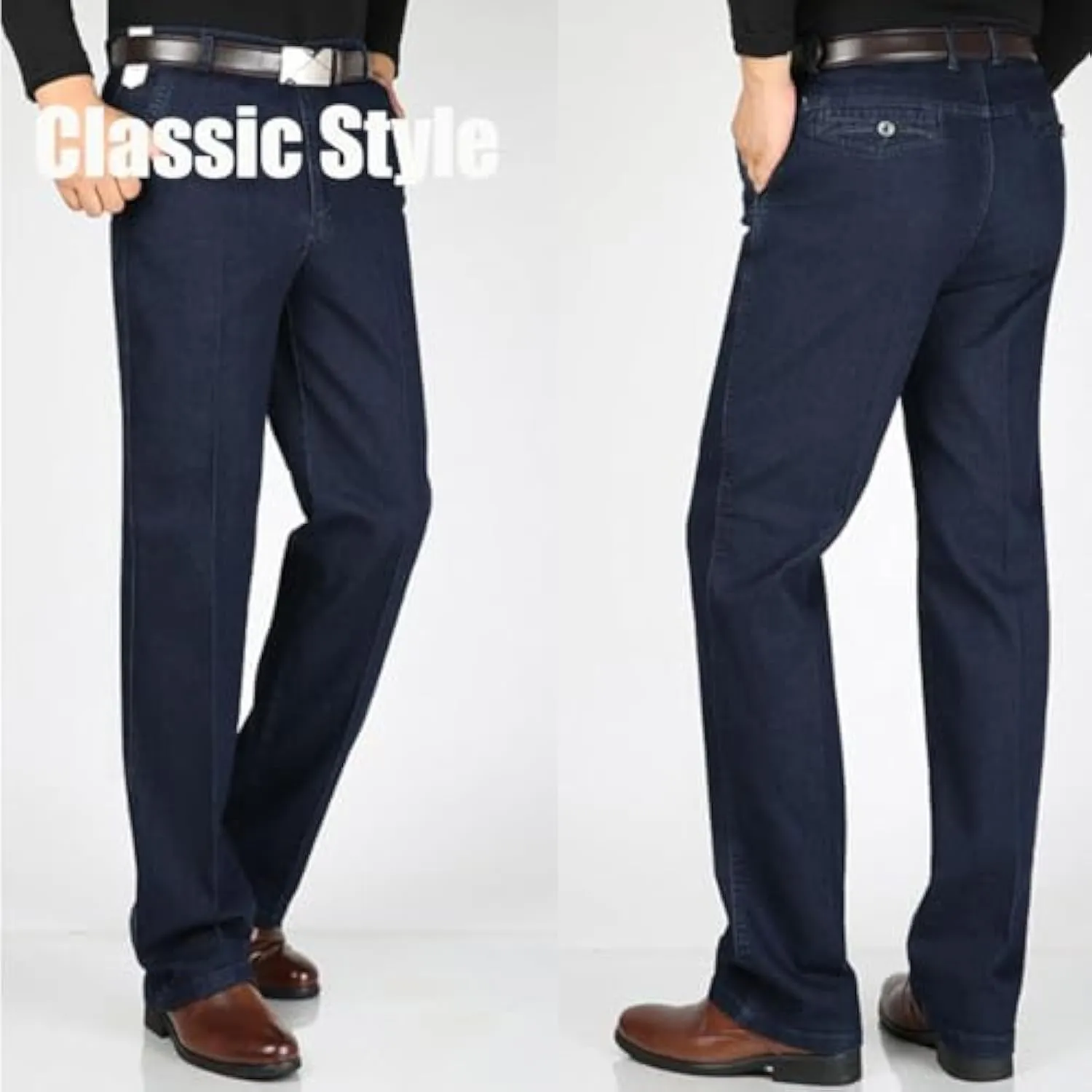 Jett Jeans for Older Men, Jettjeans3 - Men's Classic Straight Fit Stretch Jeans