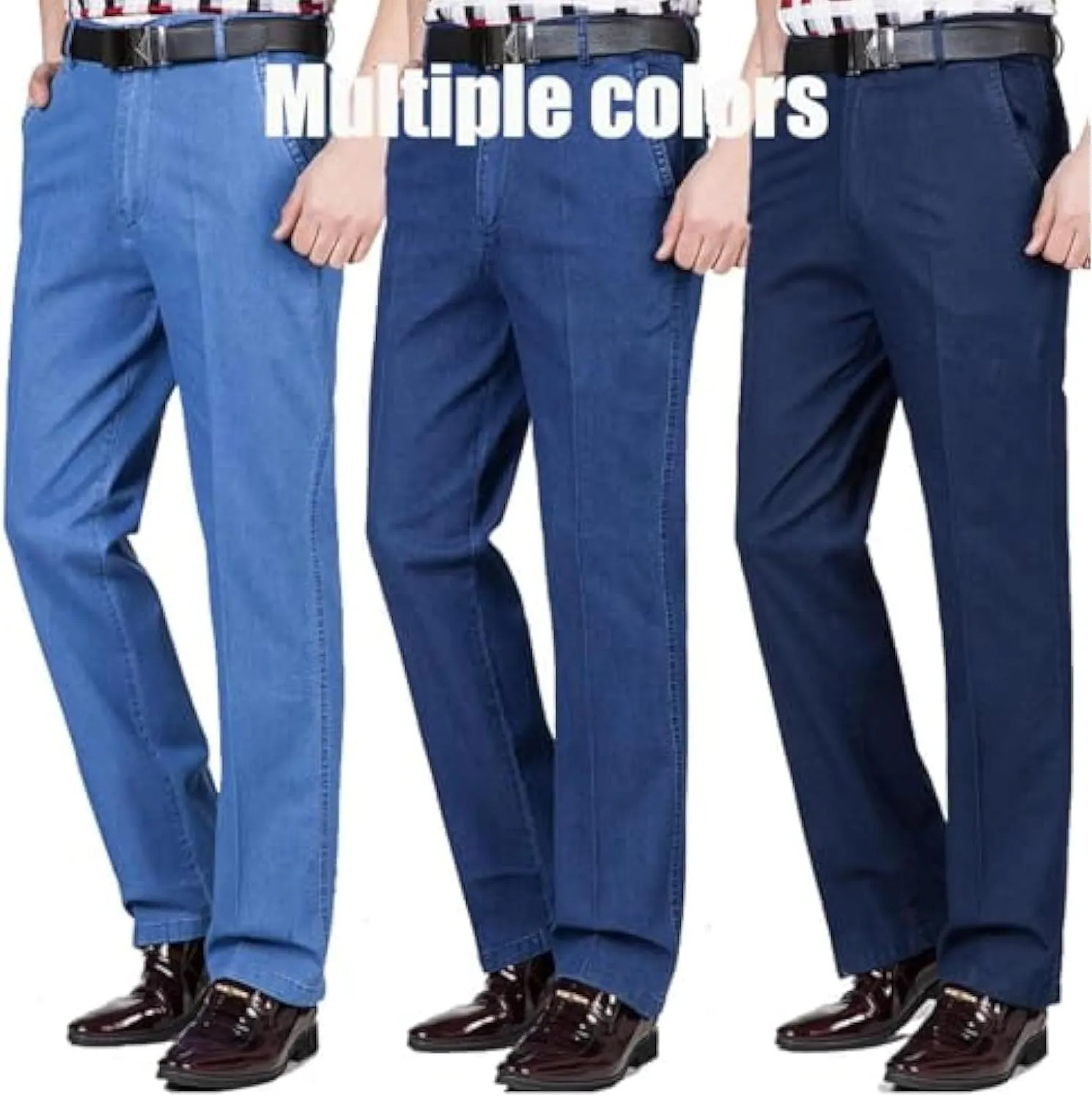Jett Jeans for Older Men, Jettjeans3 - Men's Classic Straight Fit Stretch Jeans