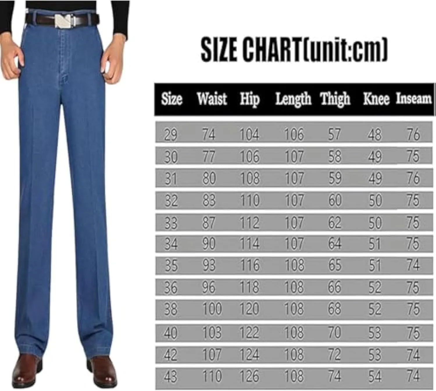 Jett Jeans for Older Men, Jettjeans3 - Men's Classic Straight Fit Stretch Jeans