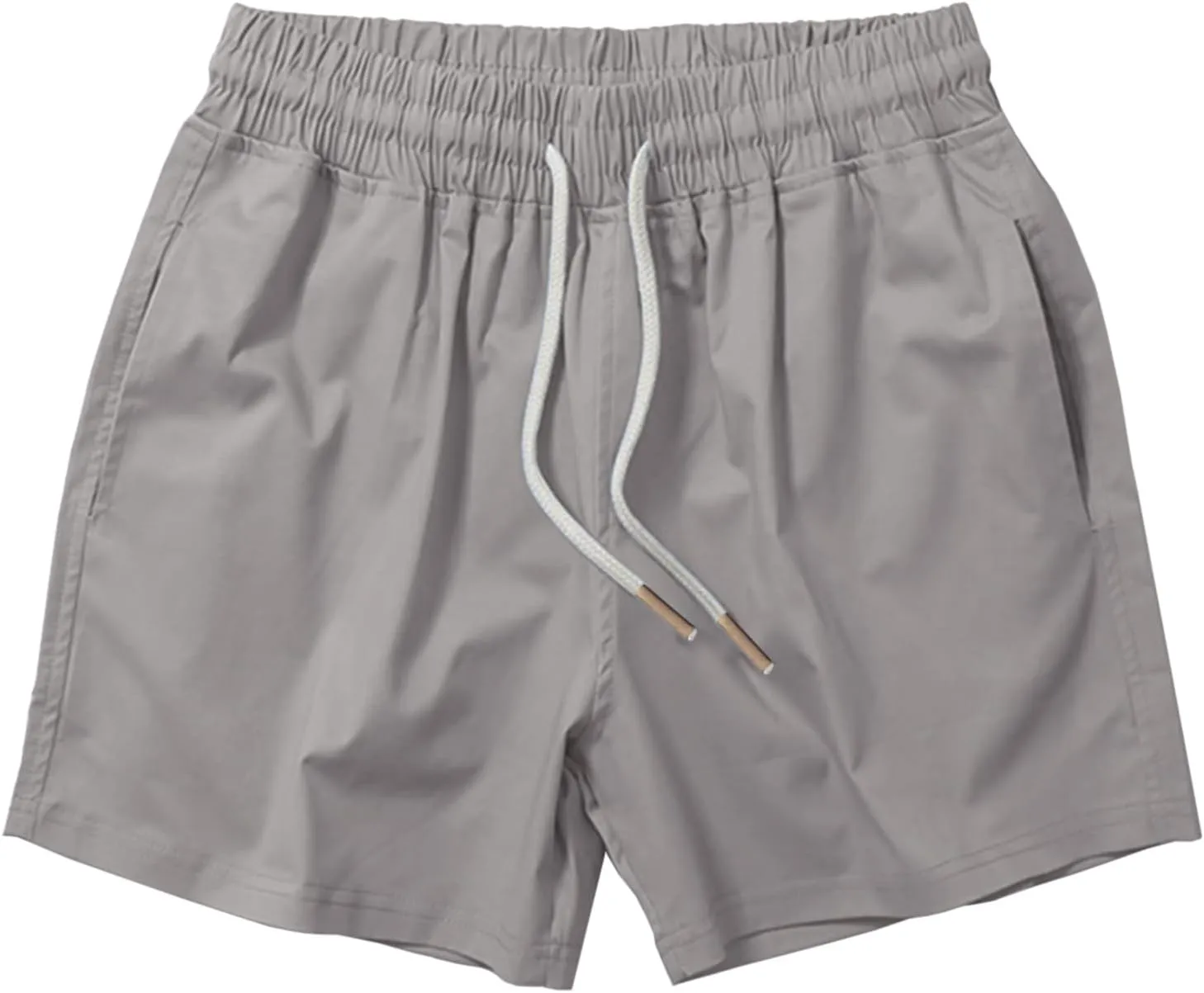 Mens 5" Shorts Cotton Casual Classic Fit Elastic Waist Summer Daily Wear Workout Short