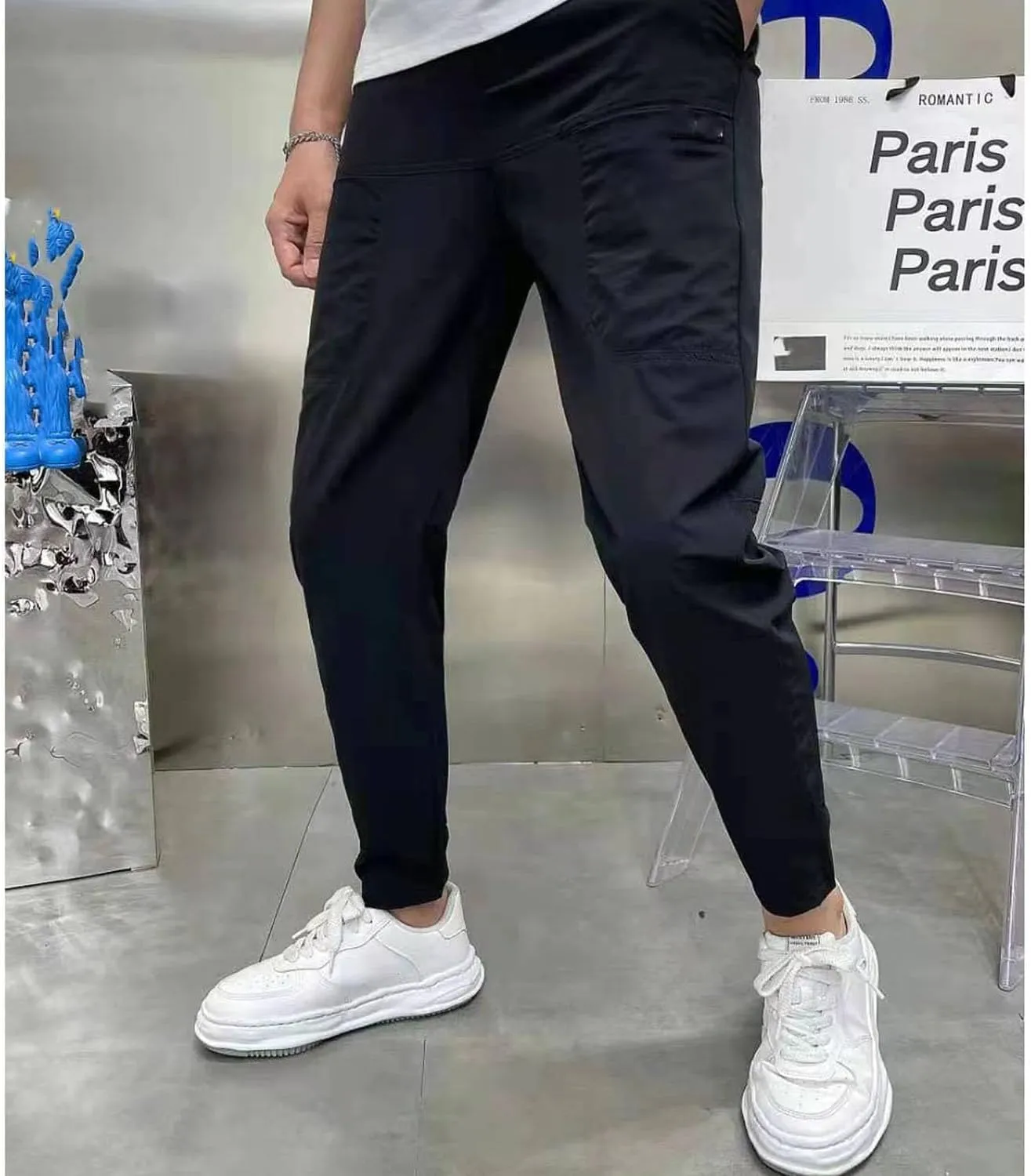 Multipants - High Stretch Multi-Pocket Durable Cargo Pants, MenComfy Drawstring Loose Casual Pants for Everyday Wear