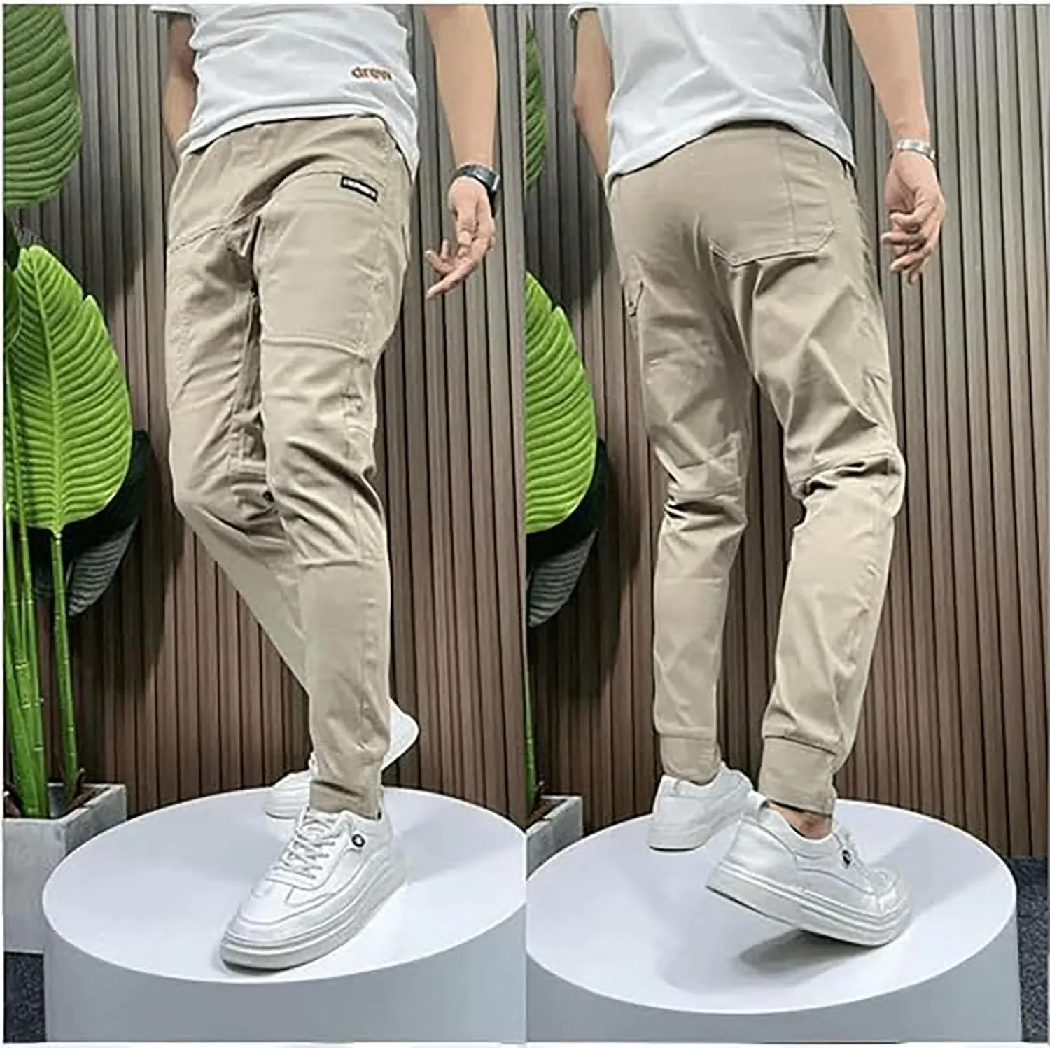 Multipants - High Stretch Multi-Pocket Durable Cargo Pants, MenComfy Drawstring Loose Casual Pants for Everyday Wear