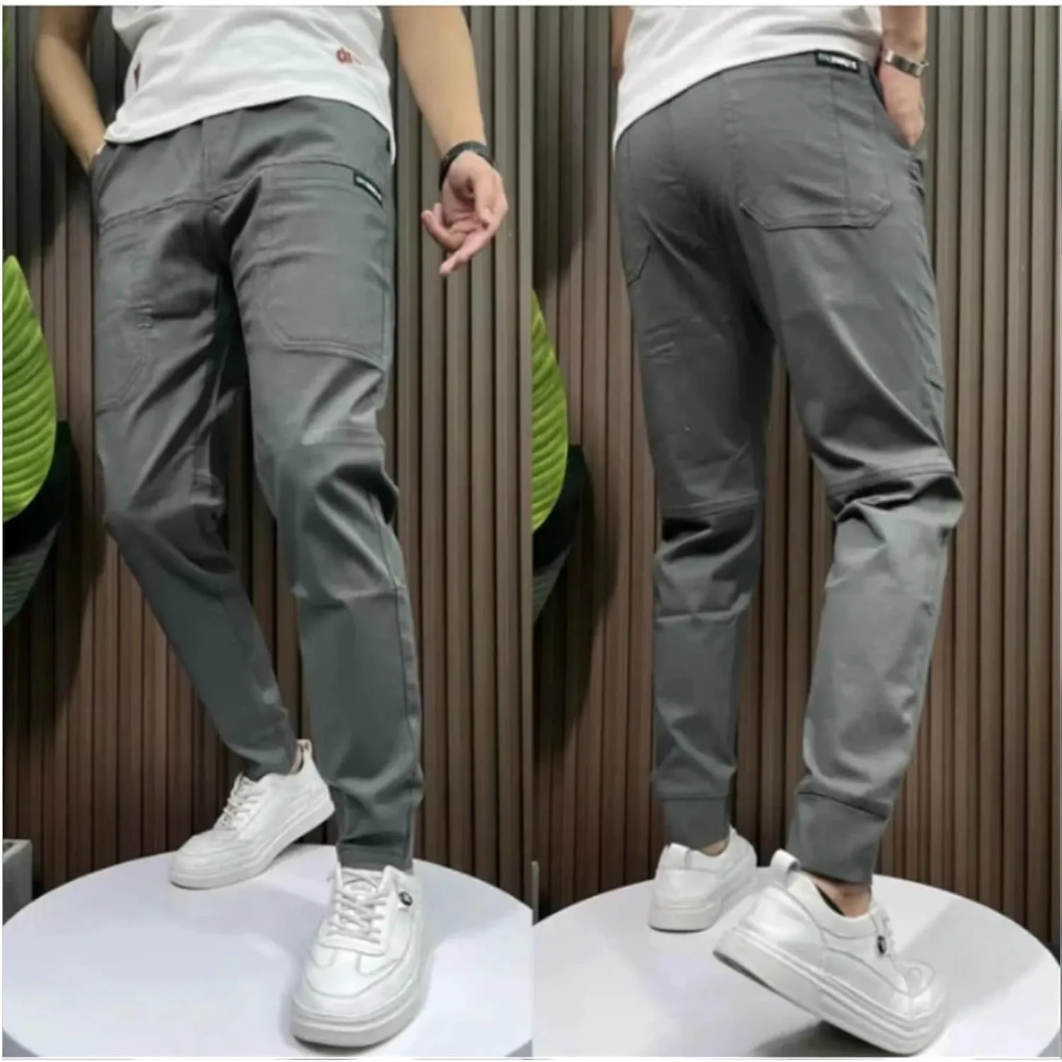 Multipants - High Stretch Multi-Pocket Durable Cargo Pants, MenComfy Drawstring Loose Casual Pants for Everyday Wear