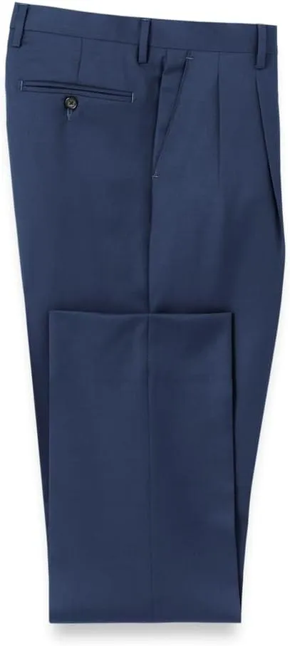 Paul Fredrick Men's Wool Gabardine Pleated Pants