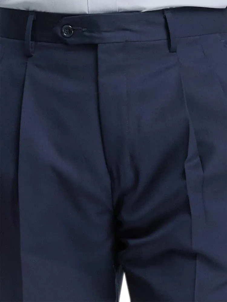 Paul Fredrick Men's Wool Gabardine Pleated Pants