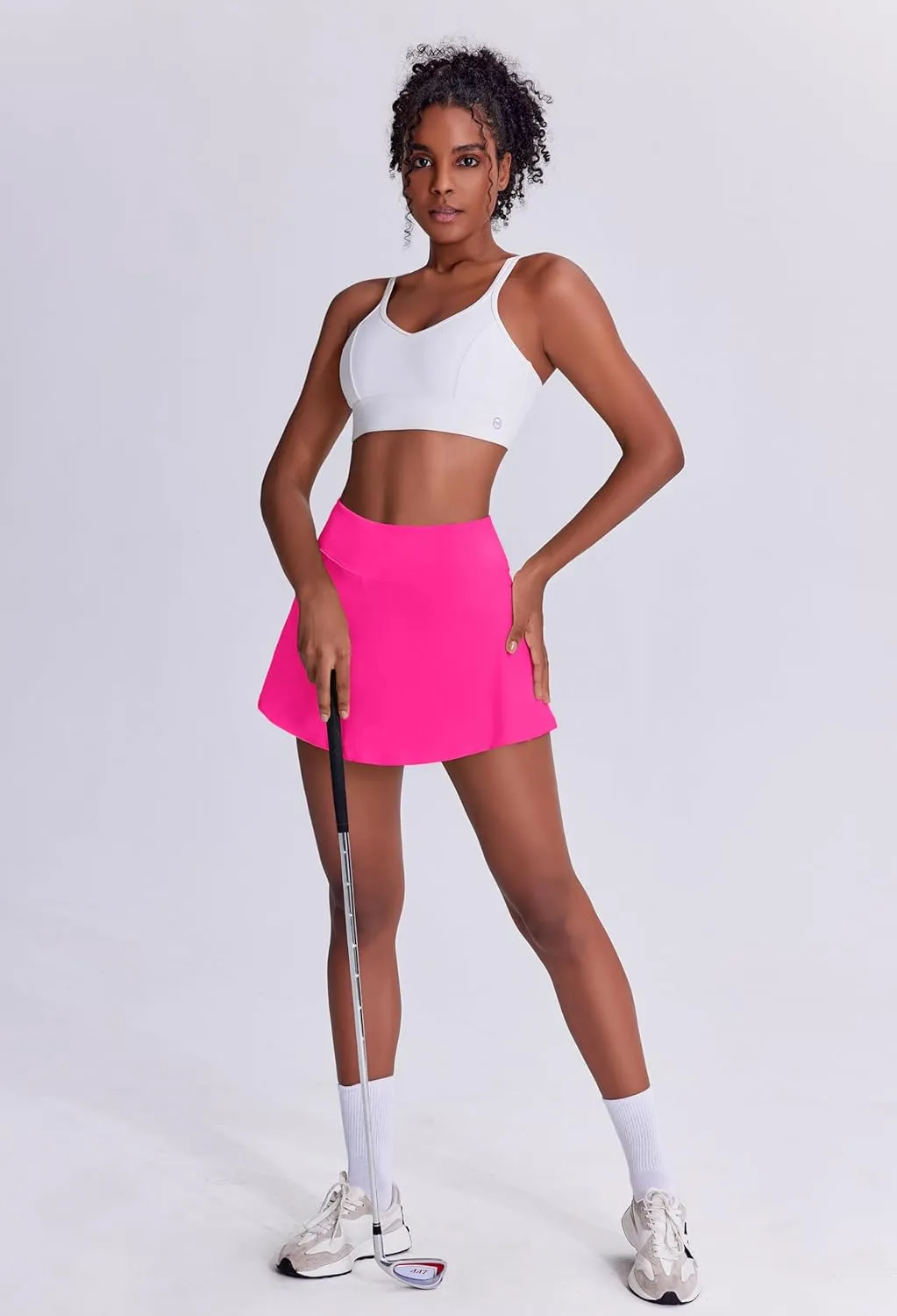 PINSPARK Tennis Skirts for Women Pleated Athletic Skort Lightweight Golf Skirts with Shorts Pocket Workout Pickleball