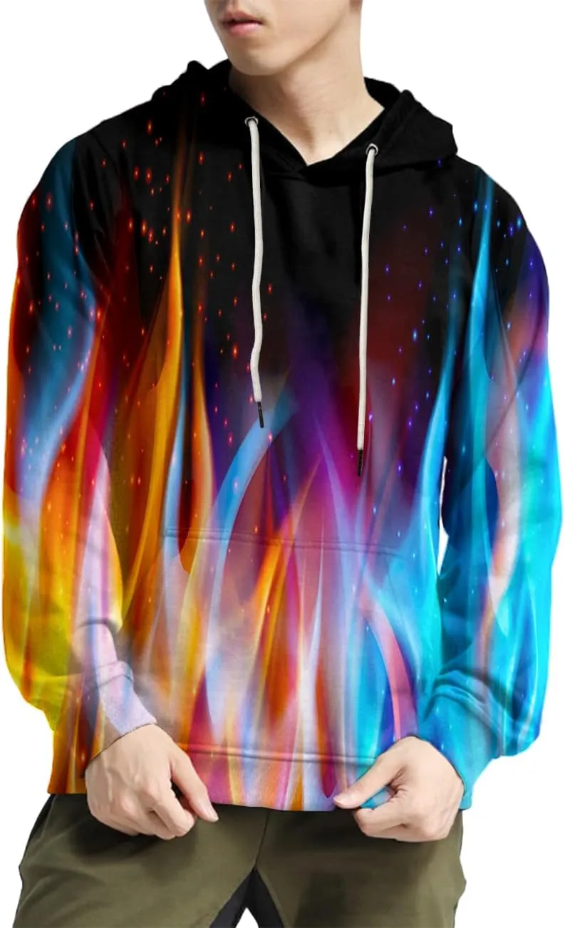 SYAIMN Unisex 3D Printed Hoodies Casual Workout Hoodie Sweater Sweatshirt