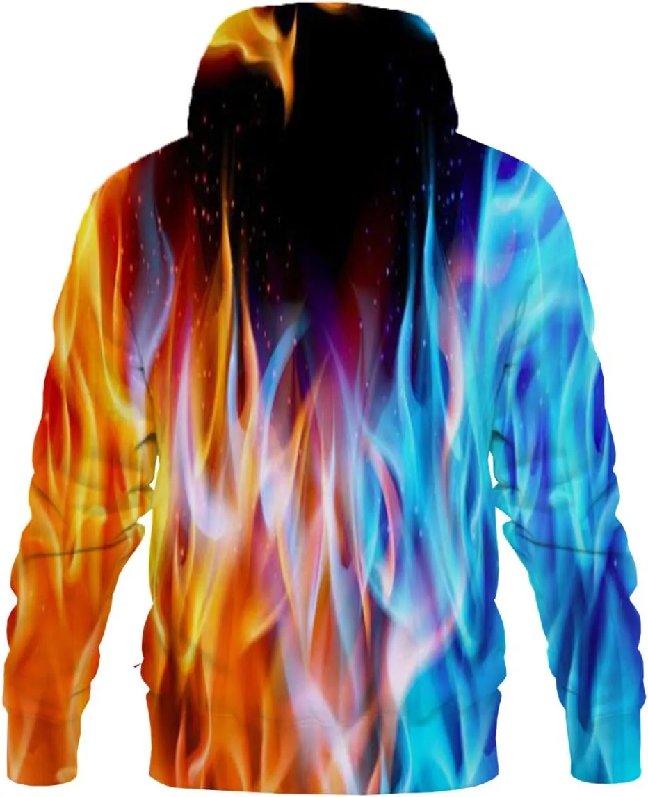 SYAIMN Unisex 3D Printed Hoodies Casual Workout Hoodie Sweater Sweatshirt