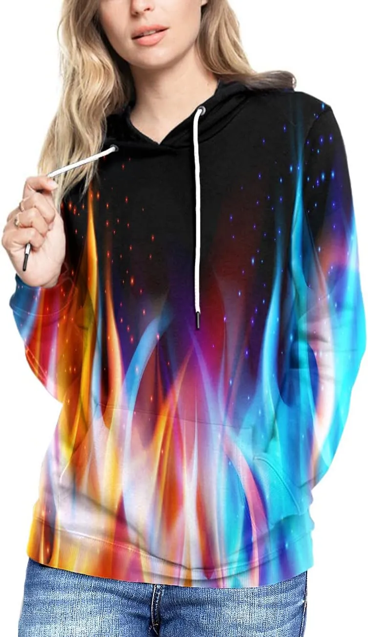 SYAIMN Unisex 3D Printed Hoodies Casual Workout Hoodie Sweater Sweatshirt
