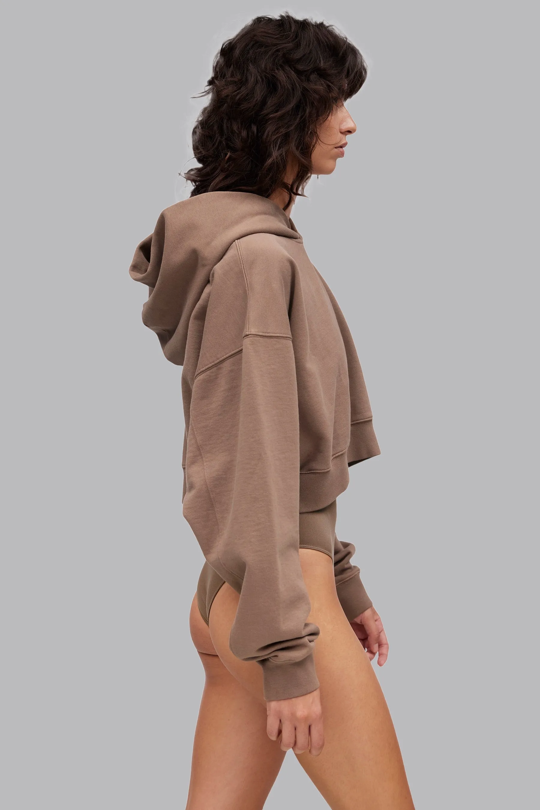 V_LYFE420 BOXY HOODIE - Tan