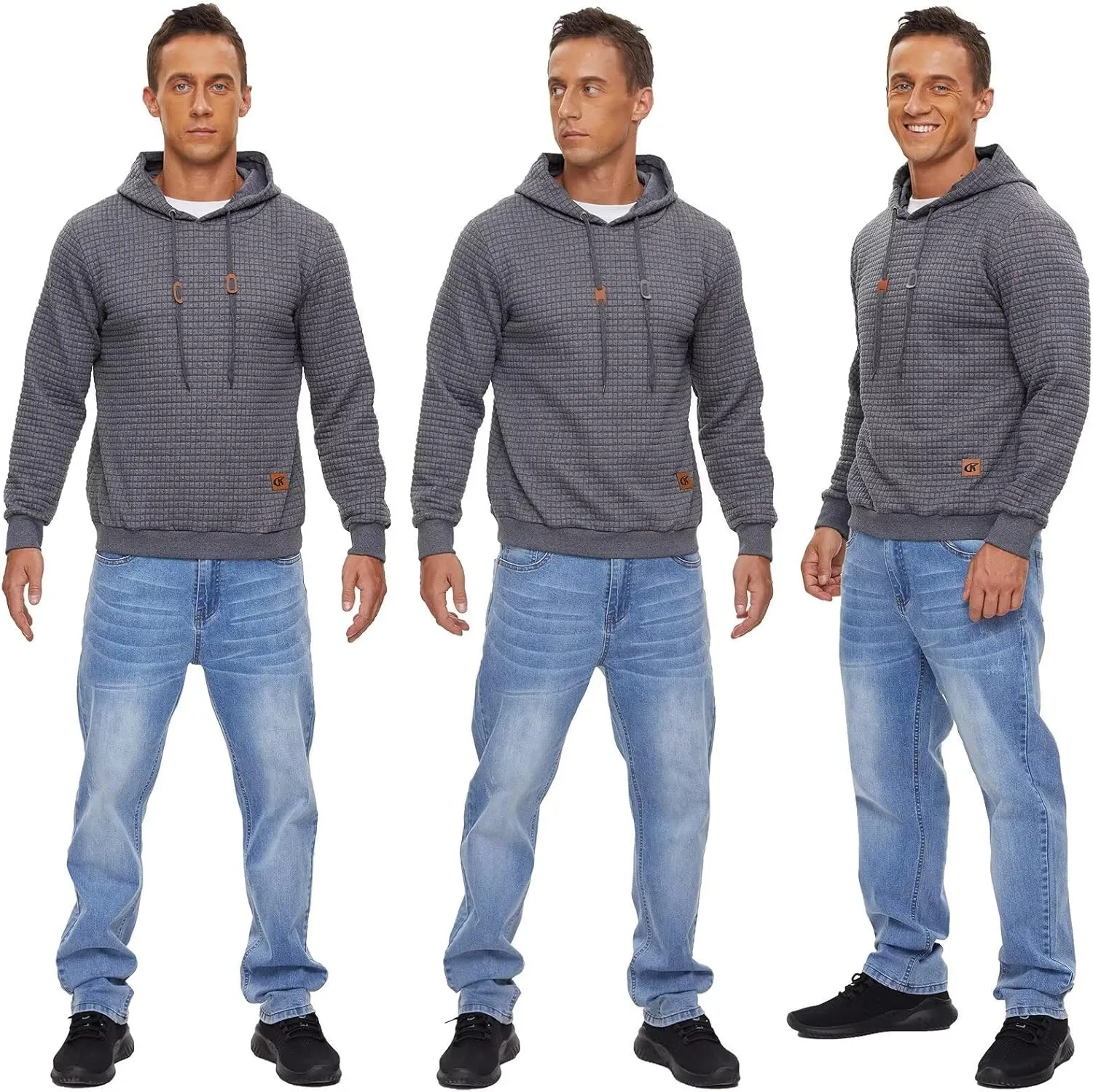 YuKaiChen Men's Casual Pullover Hoodies Long Sleeve Hooded Sweatshirts