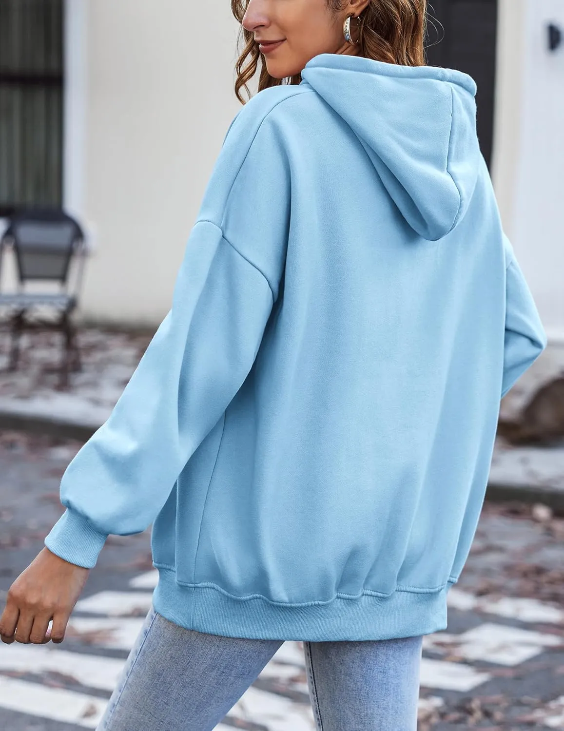 Zeagoo Womens Oversized Hoodies Fleece Sweatshirts Long Sleeve Pullover with Pocket 2024 Fall Winter Outfits Y2k Clothes